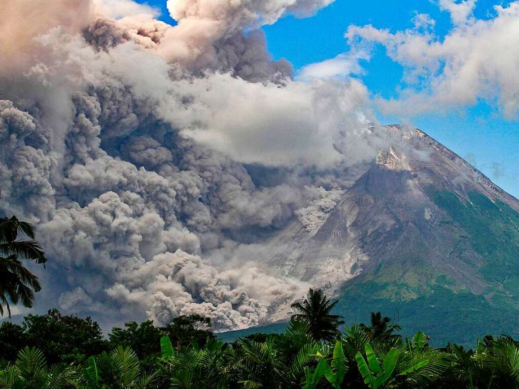 Der Merapi zhlt zu den aktivsten Vulkanen der Welt. Am Wochenende ist er erneut ausgebrochen.