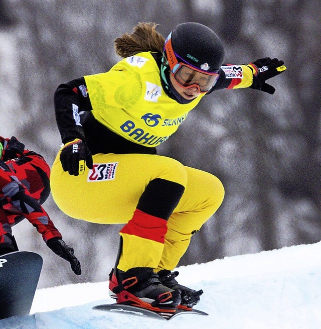 Weltklasse: Snowboardcrosserin Jana Fischer  | Foto: IMAGO/GEPA pictures/ Matic Klansek