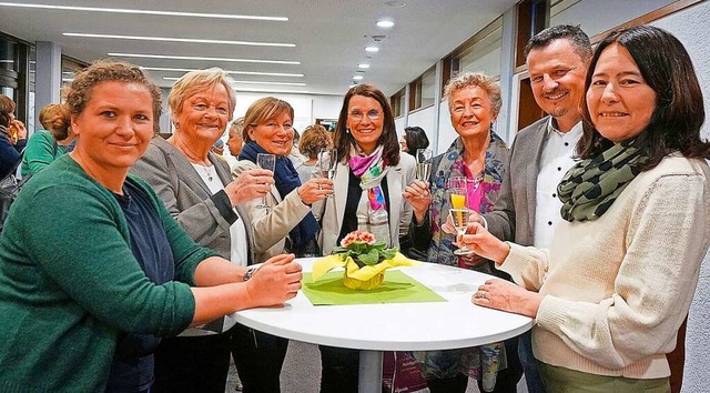 Gemeinsam stark: Anna Hirt (von links,...ster von Murg) und Christine Schmidle.  | Foto: Ursula Freudig