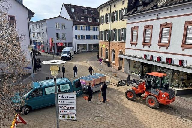 Auftakt fr das Aufmbeln der Hauptstrae