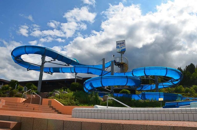 Die 105 Meter lange Rutsche ist eine d...traktionen des Aqua Fun in Schluchsee.  | Foto: Christiane Sahli