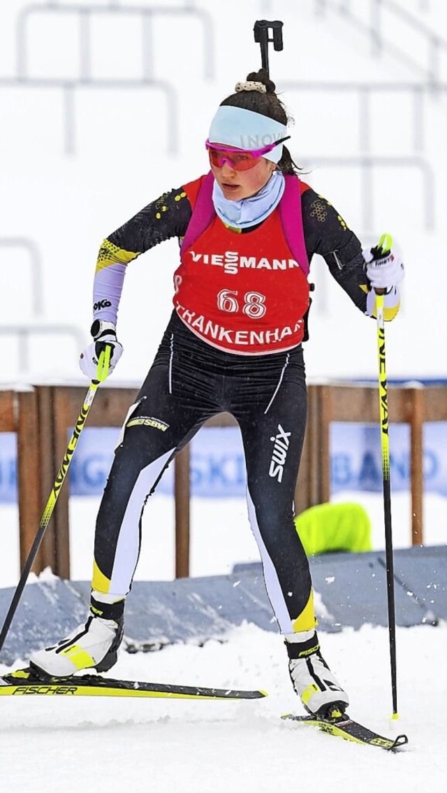 Dana Horngacher gewann im Arber-Skistadion.   | Foto:  via www.imago-images.de