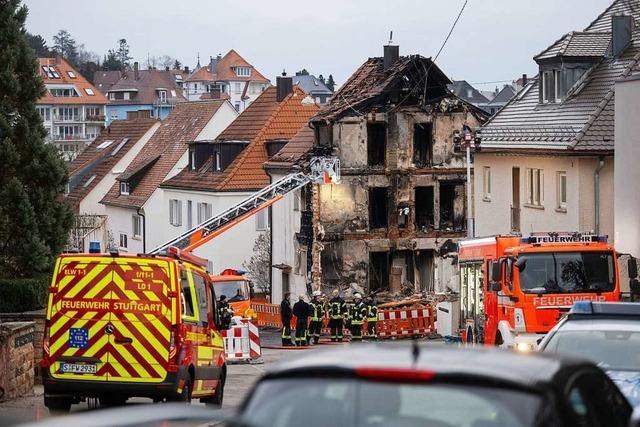 Kurzschluss soll Gasexplosion in Stuttgarter Wohnhaus ausgelst haben