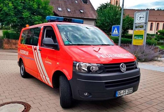 Der Mannschaftstransportwagen der Feue...schlerinnen und Grundschler genutzt.  | Foto: Feuerwehr Schuttertal