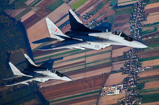 Zwei MiG-29-Kampfjets  | Foto: RADOSLAW JOZWIAK (AFP)