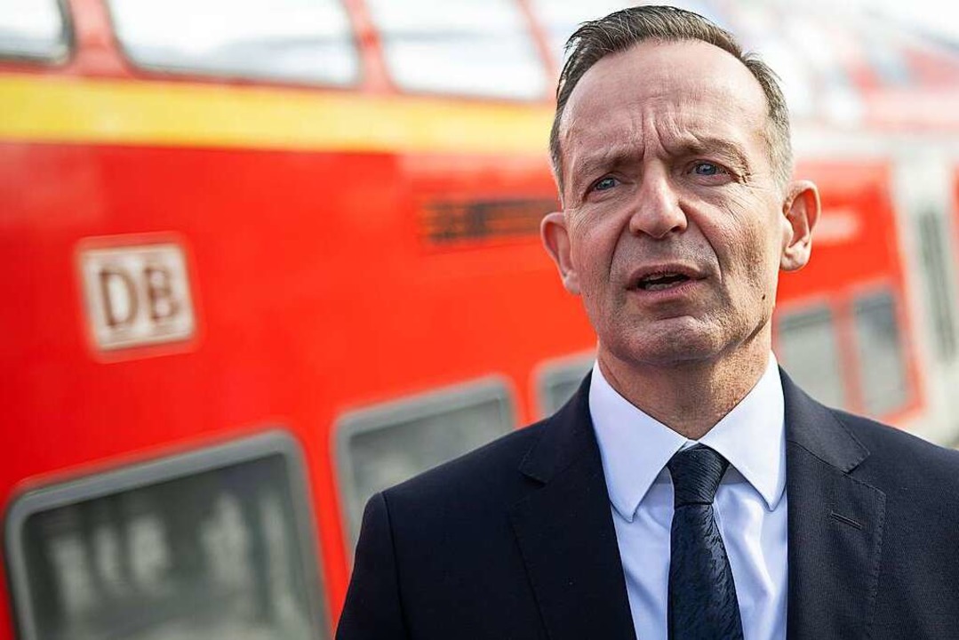 Verkehrsminister Wissing warb fr das ...iert und anstrengend&#8220;, sagte er.  | Foto: Sebastian Gollnow (dpa)