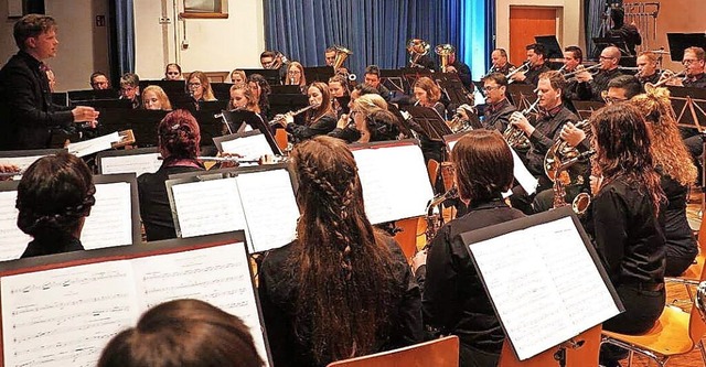 Der Musikverein Schliengen bei einem der vergangenen Jahreskonzerte.  | Foto: MV Schliengen