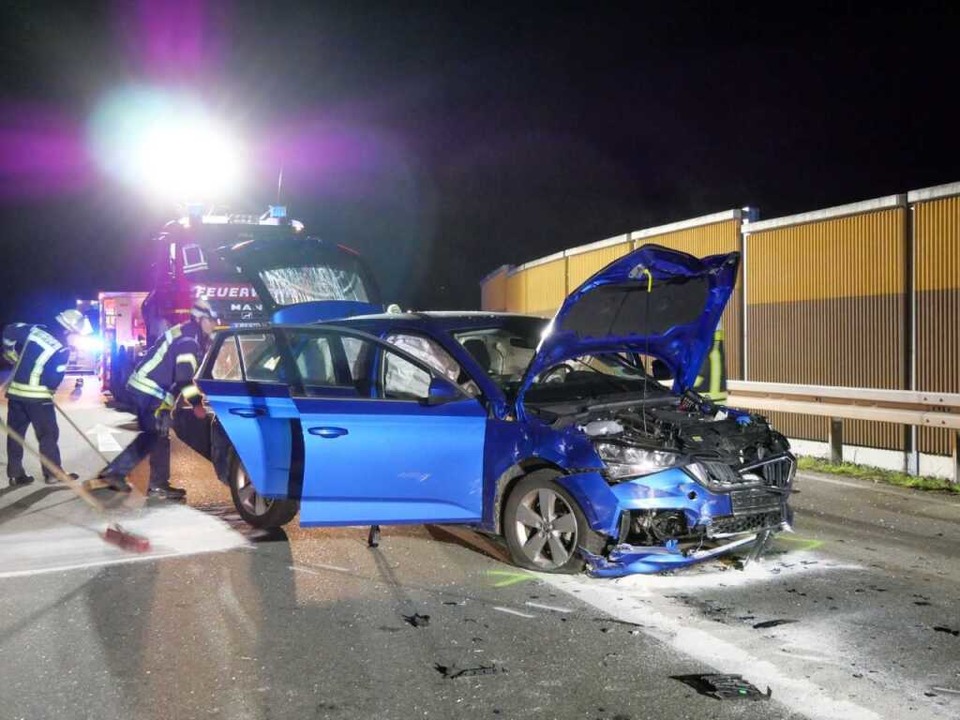 Der Unfall ereignete sich in der Nacht auf Samstag.  | Foto: Maren  Späth/Einsatz-Report 24