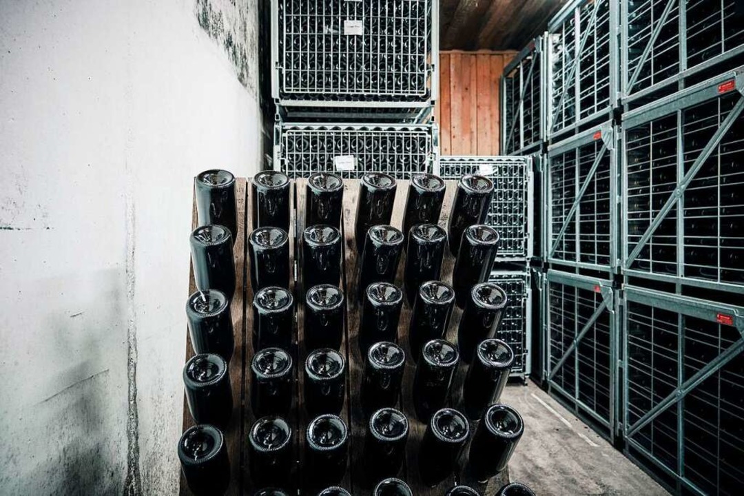Der Winzersekt bei der Reifung in Eichstetten  | Foto: Christoph Dpper