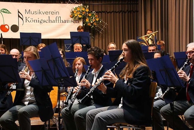 Der Musikverein bot ein niveauvolles Konzert.  | Foto: Christiane Franz