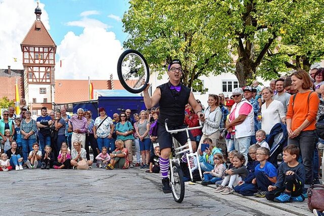 Show von Stevie Wheels als komischer F...nd 15 Uhr am Pfaffeneck in Kirchzarten  | Foto: Roland Sigwart