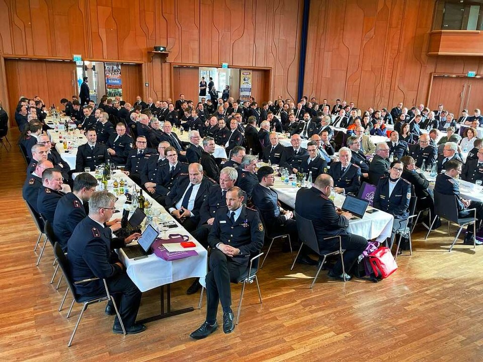 Gut besucht war die Jahreshauptversamm...rwehr und des Kreisfeuerwehrverbandes.  | Foto: Mario Schneberg
