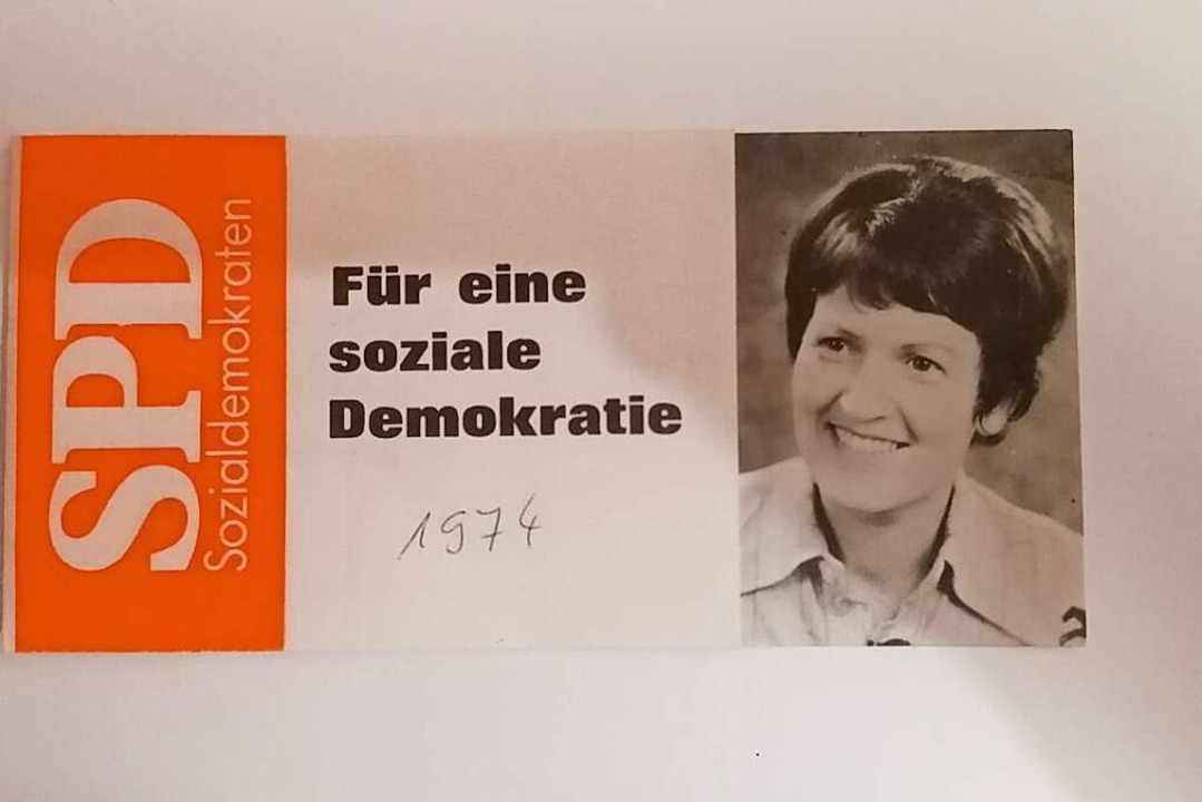 1974 kandidierte Kristin Ulrich für einen  Kreistag in Hessen.  | Foto: Paula Meister