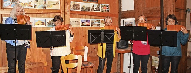 Sie brachten  Fernwehstimmung  in die ...th, Judith Strssler und Regina Maier.  | Foto: Lucia van Kreunigen