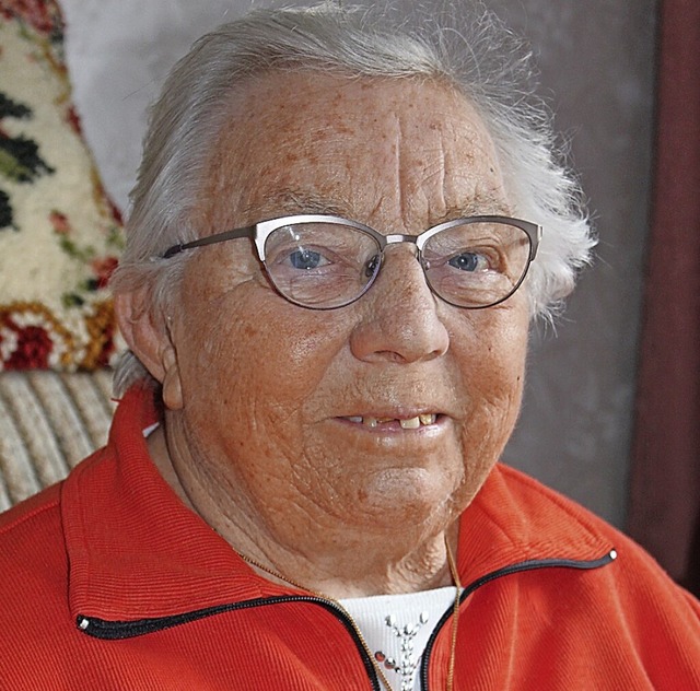 Marta Wagner wird heute 90 Jahre alt.  | Foto: Ralph Lacher