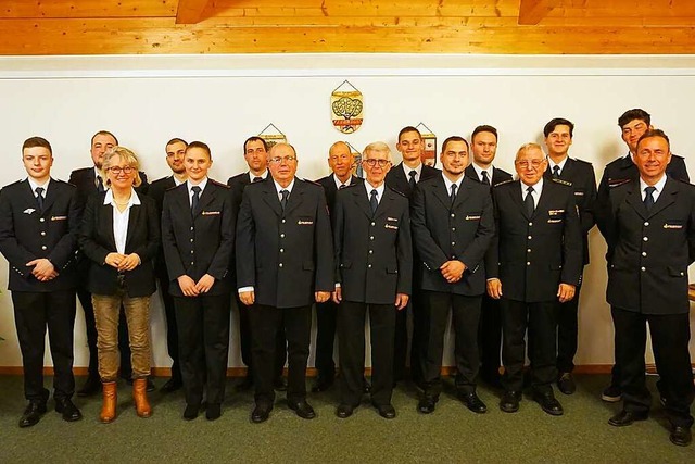 Brgermeisterin Frnzi Kleeb lobte die...zbereitschaft der Stegener Feuerwehr.   | Foto: Laura Knig