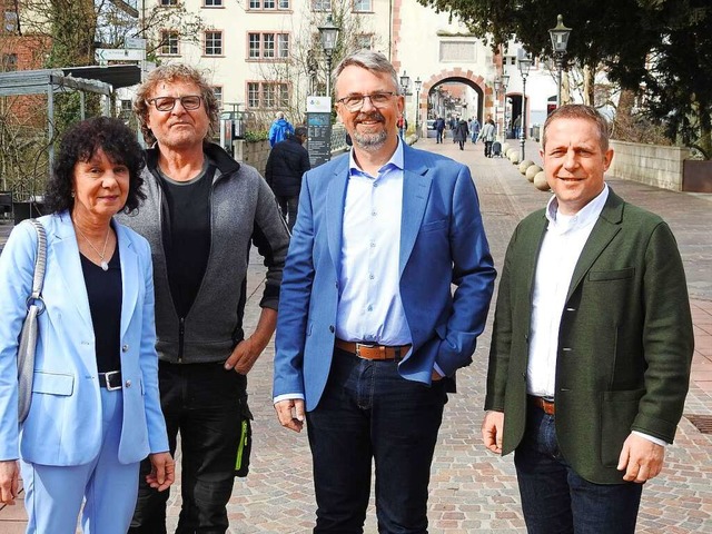 Martin Gruner (Zweiter von rechts) mit...s), Harald Ebi und Harald Wrtenberger  | Foto: Baier,Markus