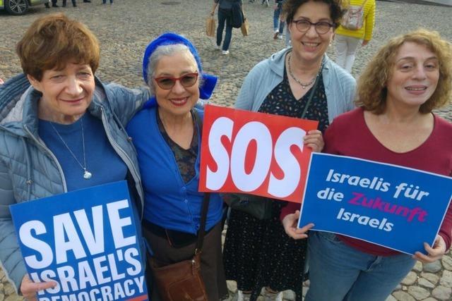 Protest in Freiburg gegen Israels 