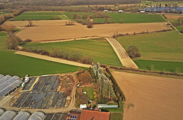 Das Neufeld bei Holzhausen wird hinter...nnt man die Autobahn und den Tunisee.   | Foto: Hubert Gemmert