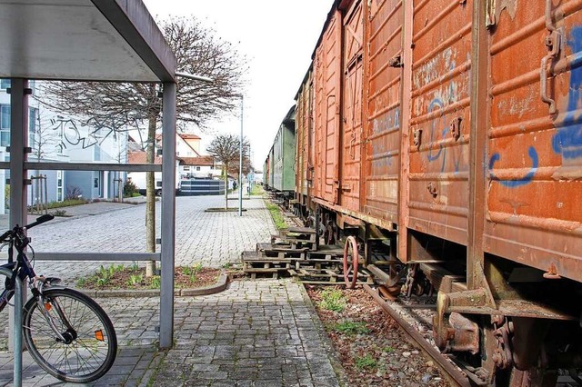 Behinderungen durch den Bau von Fahrra...reunde Breisgau am Bahnhof Riegel-Ort.  | Foto: Ruth Seitz