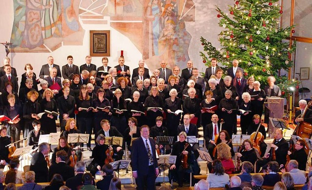 Die evangelische Kantorei Grenzach bei einem  Weihnachtskonzert.  | Foto: Veranstalter 