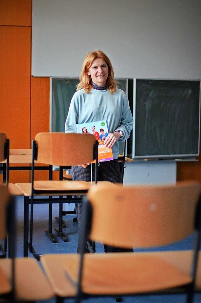 Olena Klymenko lebt inzwischen in Weil...der Emil-Thoma-Realschule in Freiburg.  | Foto: Kathrin Blum