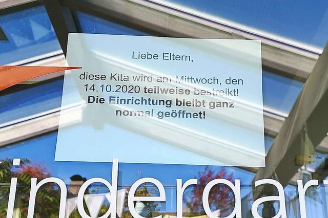 Zuletzt waren 2020 Offenburger Kindergrten und Kitas von Warnstreiks betroffen.  | Foto: Ralf Burgmaier