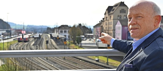 Gerhard Roloff steht auf der Kolpingbr...ts etliche Initiativen ergriffen hat.   | Foto: Alfred Scheuble