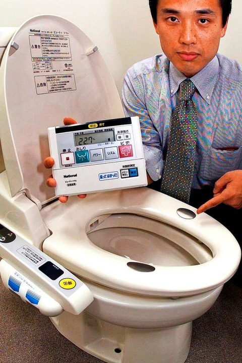 Japan hat die besten Hightech-Toilette... kann, sollte die Finger davon lassen.  | Foto: YOSHIKATSU TSUNO