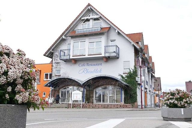 Die Arbeiten im Hotel Rheinblick in Breisach wurden eingestellt.  | Foto: Sophia Ungerland
