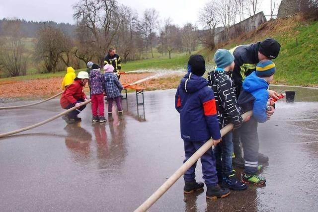 Feuerwehr wirbt fr einen wichtigen Dienst