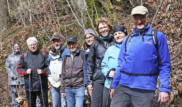 Gnter Nosbsch (rechts) fhrte die Te... Gewsserfhrung in den Wutachflhen.   | Foto: Ingrid Mann