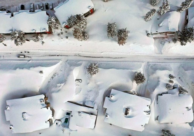 In der Sierra Nevada fhrten die &#822...ivers&#8220; zu extremen Schneemengen.  | Foto: MARIO TAMA (AFP)