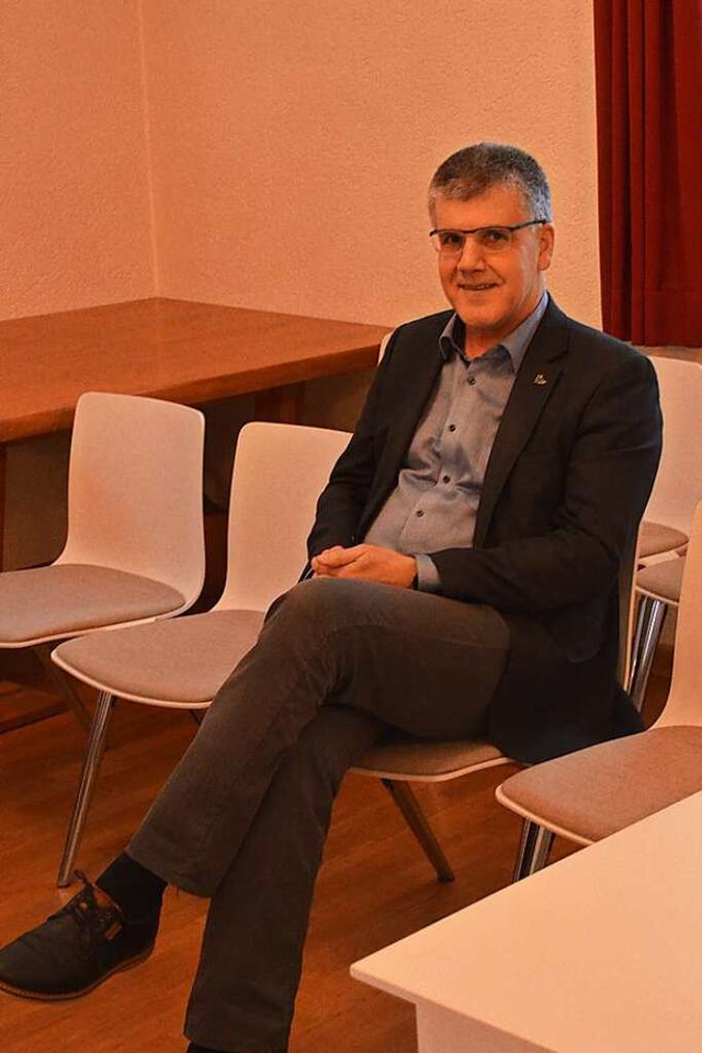 Klaus Hmmerle, jetziger Brgermeister...ucher zur Sitzung des Wahlausschusses.  | Foto: Nikolaus Bayer