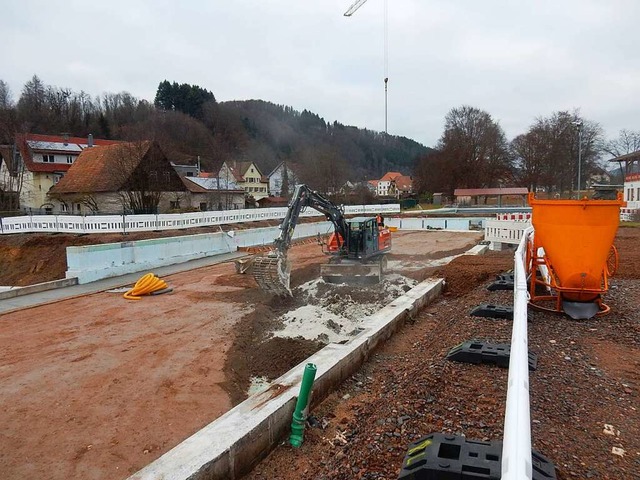 Das war mal ein Schwimmbecken  und ist... der Mitgliederversammlung der IG Bad.  | Foto: Kurt Meier