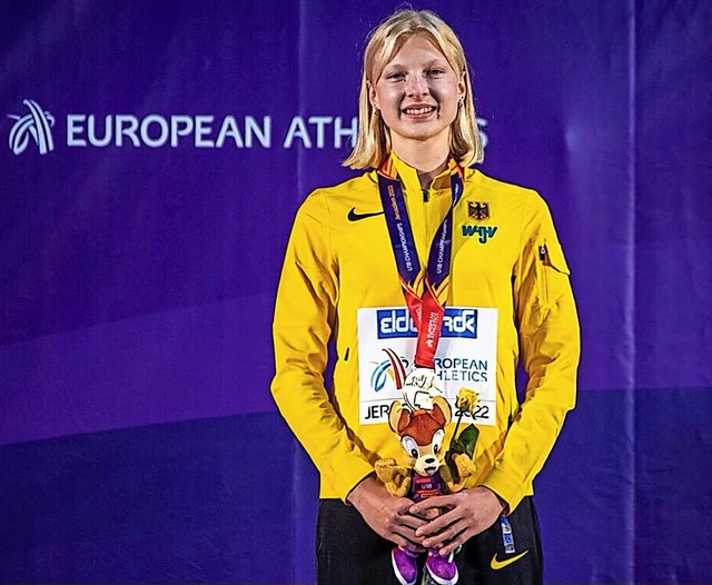 Jolanda Kallabis bei den European Athletics 2022 in Jerusalem.  | Foto: Privat