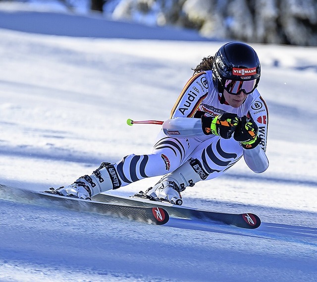 Skirennluferin Ronja Wiesler bei einem Riesenslalom 2021  | Foto: Cornelia und Paul Schmidt