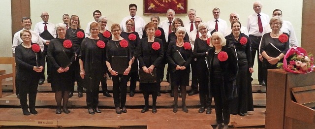 Die Chorgemeinschaft Vgisheim unter d...amen und anspruchsvollen Darbietungen   | Foto: Bianca Flier