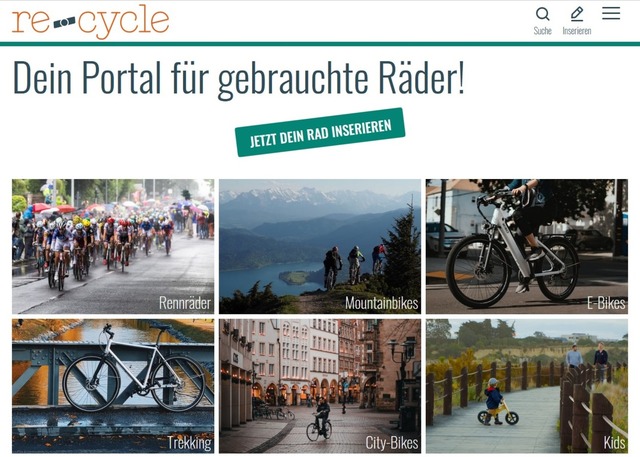 Startseite von re-cycle.de  | Foto: re-cycle