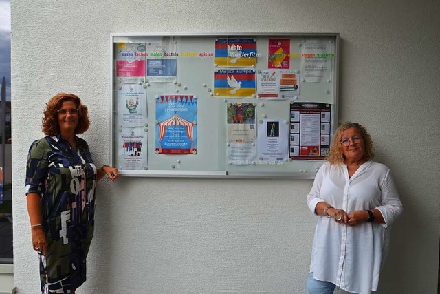 Regina Goetz (links) und Ingrid Weinmann vom Familienzentrum  | Foto: Yvonne Siemann