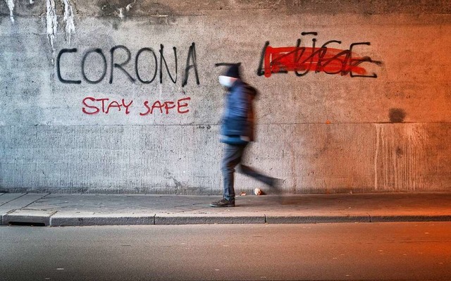 Die Corona-Pandemie war laut Andre Wol... Anlass fr  Desinformationskampagnen.  | Foto: Frank Rumpenhorst (dpa)