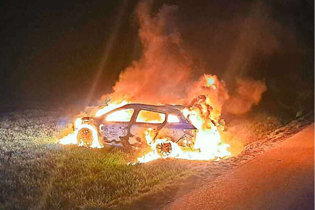 Brennendes Auto auf Feld bei Bad Krozingen war Diebesgut