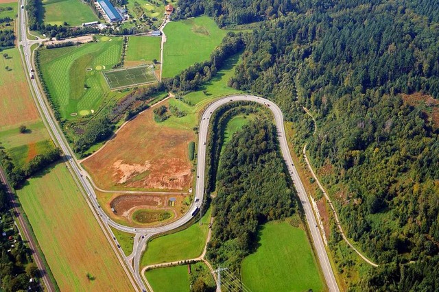 Noch endet die Autobahn 98 bei Rothaus...n &#8222;S&#8220; auf die B34 gefhrt.  | Foto: Erich Meyer