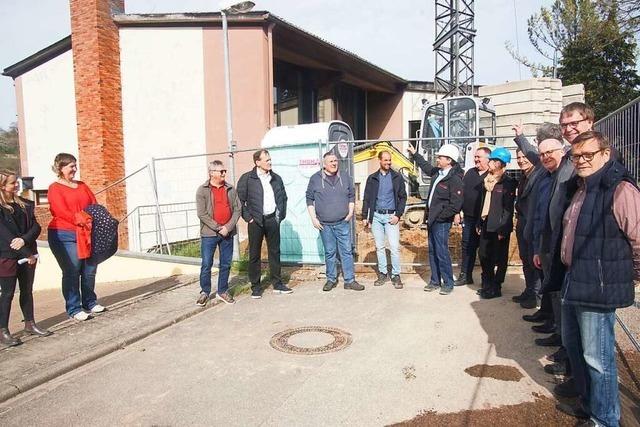 So weit sind die Bauarbeiten an der Schulbuckhalle in Bombach