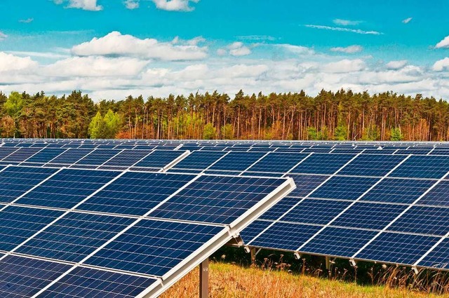 Der Gemeinderat Wutach verabschiedete ...d zeigt eine solche Freiflchenanlage.  | Foto: Stockfotos-MG