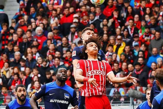 Der SC Freiburg tut sich gegen Hertha BSC offensiv schwer