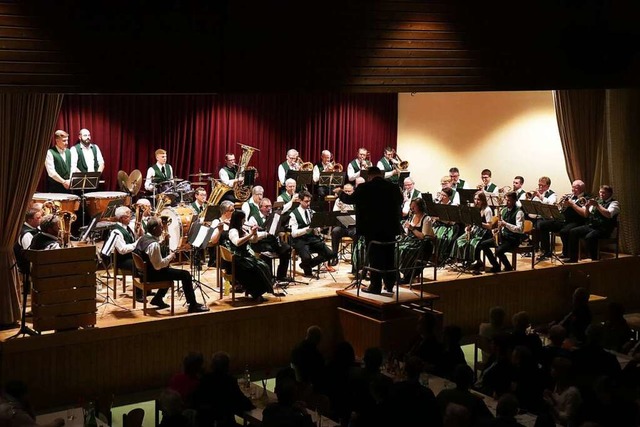 Der Musikverein Britzingen bringt einen stattlichen Klangkrper auf die Bhne.  | Foto: Alexander Huber