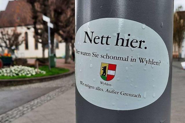 Aufkleber aus Wyhlen werden zum Ärgernis in Rheinfelden