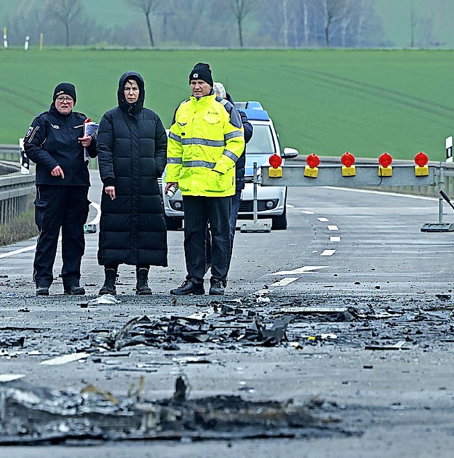 Der Unfall hat Spuren hinterlassen.  | Foto: Michael Reichel