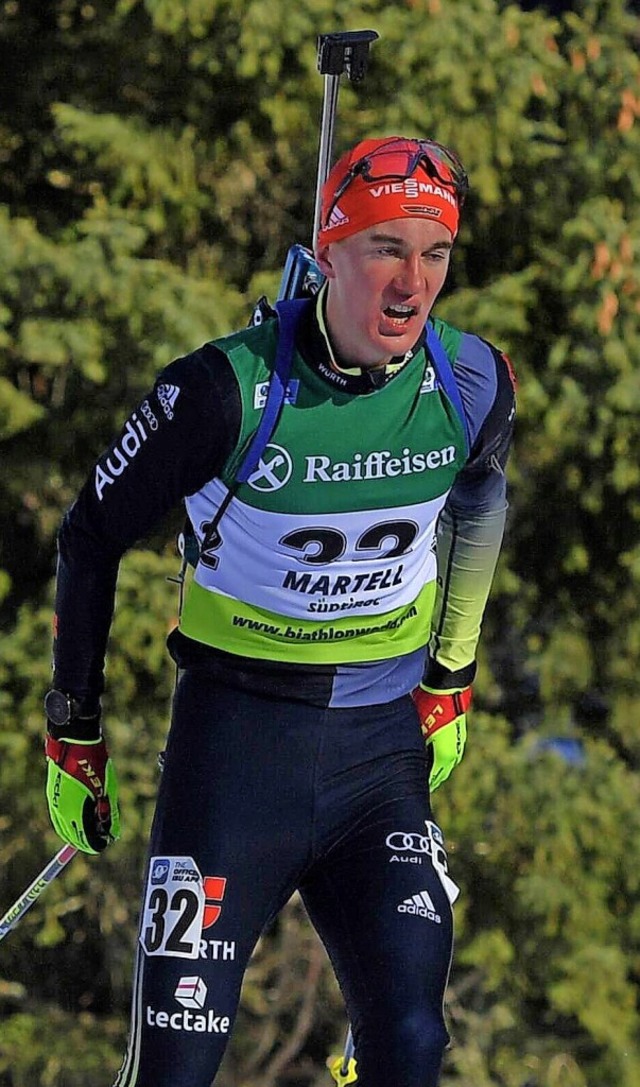 &#8222;Es lief ganz gut&#8220;, sagt Fabien Kaskel, Biathlet aus Bad Sckingen  | Foto: Harald Deubert via www.imago-images.de